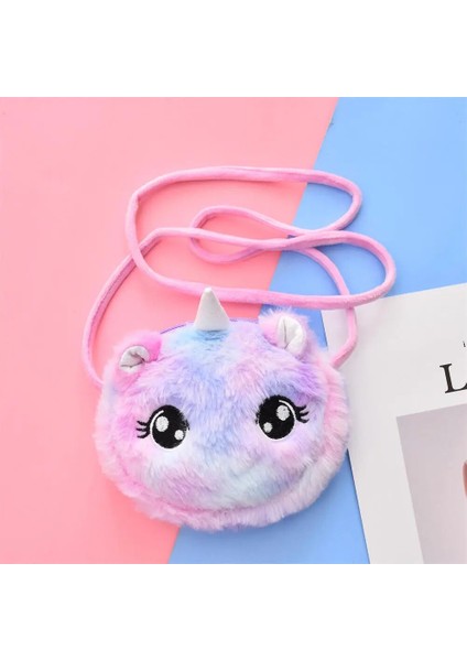 Çocuk Kız Omuzdan Askili Çanta Unicorn Hayvanlar Messenger Çanta Çocuklar Tuşları Bozuk Para Cüzdanı Sevimli Prenses Cüzdan Sevgililer Günü Hediyeleri (Yurt Dışından)