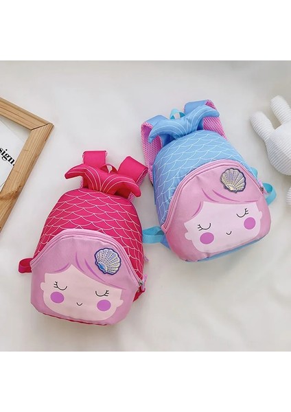 Yeni Karikatür Prenses Balık Çocuklar Sırt Çantaları Genç Için Sevimli Anaokulu Okul Çantası Su Geçirmez Çocuklar Kitap Çanta Erkek Kız Hayvan Çantası (Yurt Dışından) modelleri