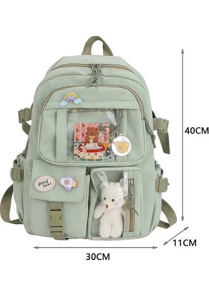 Japon Lisesi Kız Sırt Çantası Okul Çantaları Genç Kızlar Için Çok Cepler Yeni Kawaii Sırt Çantası Kadın Harajuku Sevimli Mochila (Yurt Dışından)