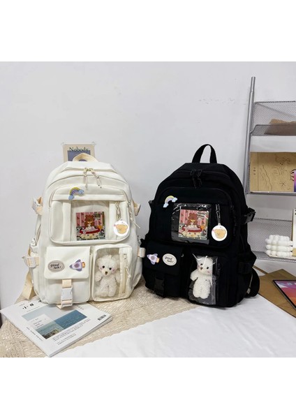 Japon Lisesi Kız Sırt Çantası Okul Çantaları Genç Kızlar Için Çok Cepler Yeni Kawaii Sırt Çantası Kadın Harajuku Sevimli Mochila (Yurt Dışından) modelleri
