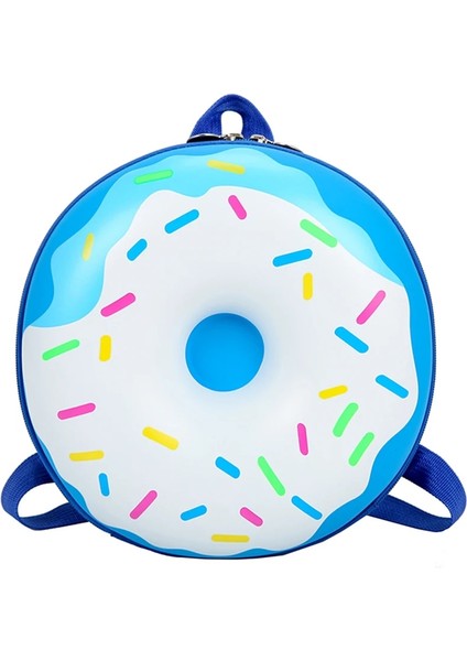 Çocuklar Sırt Çantası Sevimli Karikatür Donut Okul Çantası Anaokulu Yuvarlak Omuz Sırt Çantası (Yurt Dışından)