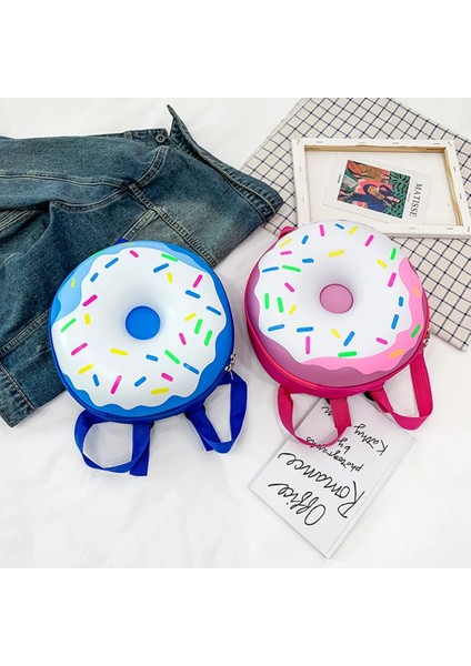 Çocuklar Sırt Çantası Sevimli Karikatür Donut Okul Çantası Anaokulu Yuvarlak Omuz Sırt Çantası (Yurt Dışından) modelleri