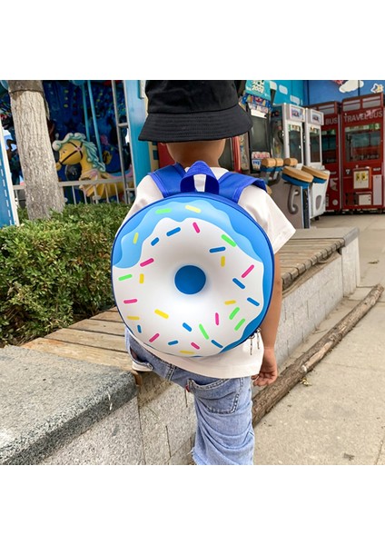 Çocuklar Sırt Çantası Sevimli Karikatür Donut Okul Çantası Anaokulu Yuvarlak Omuz Sırt Çantası (Yurt Dışından) fırsatları