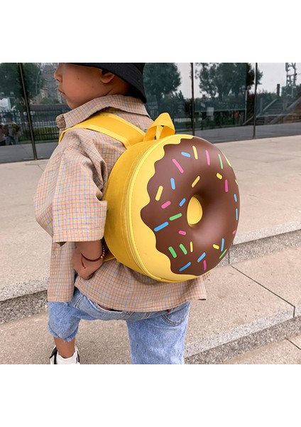 Çocuklar Sırt Çantası Sevimli Karikatür Donut Okul Çantası Anaokulu Yuvarlak Omuz Sırt Çantası (Yurt Dışından) indirimleri