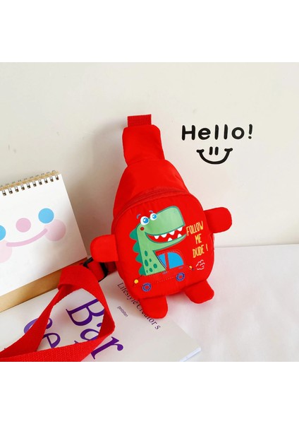 Sevimli Çocuk Çantası Karikatür Dinozor Çocuklar Okul Çantaları Anaokulu Okul Öncesi Açık Seyahat Sırt Çantası Erkek Kız Anti-Kayıp (Yurt Dışından)