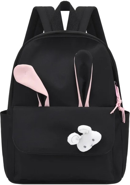 Tavşan Kulak Ilköğretim Okulu Sırt Çantası Çocuk Sırt Çantası Üç Boyutlu Kız Sevimli Hafif Okul Çocuk Sırt Çantası (Yurt Dışından)