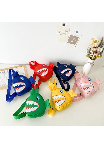 Moda Çocuk Çapraz Vücut Çanta Sevimli Trend Omuz Çantası Fermuar Bel Çantası Karikatür Köpekbalığı Baskı Çocuk Göğüs Çanta Okul Çantası (Yurt Dışından) fiyatları