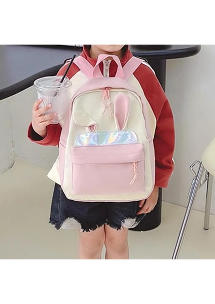 Moda Çocuk Okul Çantaları Bunny Taşınabilir Sırt Çantaları Çocuklar Sevimli Seyahat Sırt Çantaları Sevimli Erkek ve Kız Okul Kitap Sırt Çantası (Yurt Dışından) fırsatları