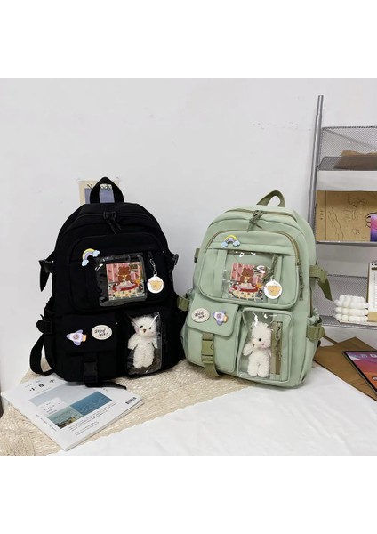Japon Lisesi Kız Sırt Çantası Okul Çantaları Genç Kızlar Için Çok Cepler Yeni Kawaii Sırt Çantası Kadın Harajuku Sevimli Mochila (Yurt Dışından) fırsatları