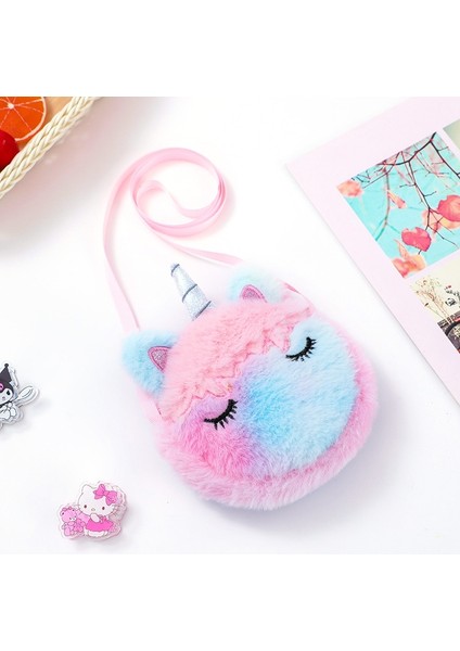 Çocuk Kız Omuzdan Askili Çanta Unicorn Hayvanlar Messenger Çanta Çocuklar Tuşları Bozuk Para Cüzdanı Sevimli Prenses Cüzdan Sevgililer Günü Hediyeleri (Yurt Dışından) indirimleri