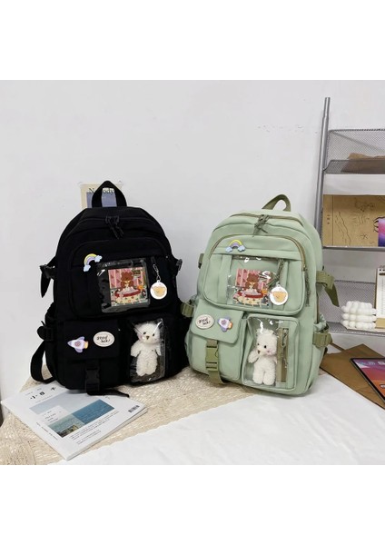 Okul Kız Sırt Çantası Okul Çantaları Genç Kızlar Için Çok Cepler Yeni Kawaii Sırt Çantası Kadın Harajuku Sevimli Mochila (Yurt Dışından) modelleri