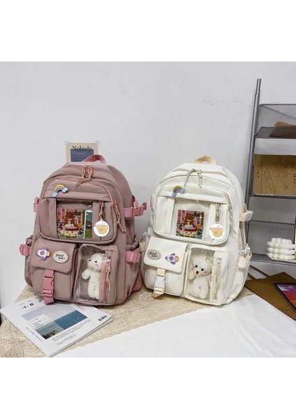 Okul Kız Sırt Çantası Okul Çantaları Genç Kızlar Için Çok Cepler Yeni Kawaii Sırt Çantası Kadın Harajuku Sevimli Mochila (Yurt Dışından) fırsatları