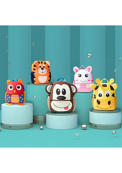 Yeni 3D Çocuk Okul Çantaları Çocuk Sırt Çantaları Anaokulu Karikatür Hayvan Yürümeye Başlayan Çocuk Sırt Çantası Moda Seyahat Açık Çanta (Yurt Dışından) fırsatları