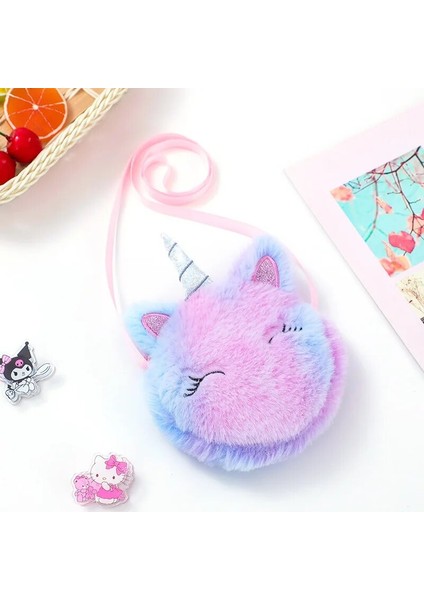 Çocuk Kız Omuzdan Askili Çanta Unicorn Hayvanlar Messenger Çanta Çocuklar Tuşları Bozuk Para Cüzdanı Sevimli Prenses Cüzdan Sevgililer Günü Hediyeleri (Yurt Dışından)