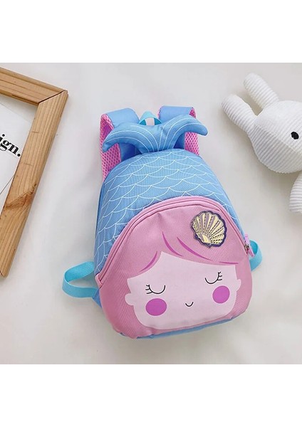 Yeni Karikatür Prenses Balık Çocuklar Sırt Çantaları Genç Için Sevimli Anaokulu Okul Çantası Su Geçirmez Çocuklar Kitap Çanta Erkek Kız Hayvan Çantası (Yurt Dışından)