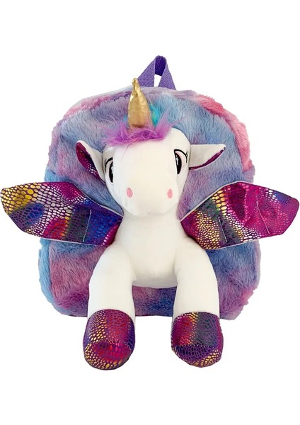 Küçük Kızlar Unicorn Kürk Sırt Çantaları LED Işıkları ile Çocuk 3D Peluş Oyuncak Anaokulu Okul Çantaları Karikatür Sırt Çantası Kız Erkek Için (Yurt Dışından)