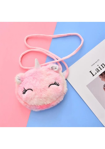 Çocuk Kız Omuzdan Askili Çanta Unicorn Hayvanlar Messenger Çanta Çocuklar Tuşları Bozuk Para Cüzdanı Sevimli Prenses Cüzdan Sevgililer Günü Hediyeleri (Yurt Dışından)