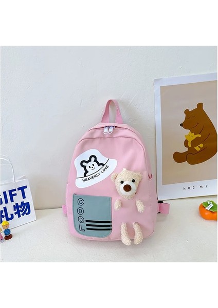 Moda Ayı Çocuk Okul Çantaları Karikatür Taşınabilir Sırt Çantaları Çocuklar Seyahat Sırt Çantaları Sevimli Erkek ve Kız Okul Kitap Sırt Çantası (Yurt Dışından)