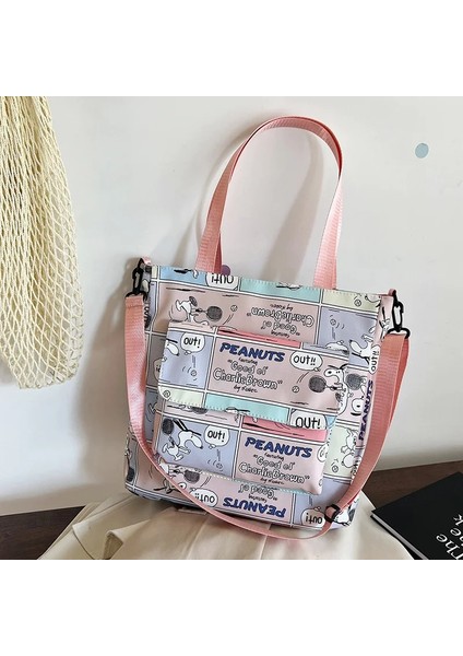 Snoopy Kız Erkek Omuz Askılı Çanta Cep Telefonu Çantası Sevimli 2023 Yeni Kadın Bozuk Para Cüzdanı Çocuk Çapraz Vücut Çanta (Yurt Dışından)