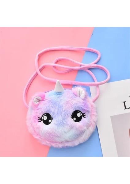 Çocuk Kız Omuzdan Askili Çanta Unicorn Hayvanlar Messenger Çanta Çocuklar Tuşları Bozuk Para Cüzdanı Sevimli Prenses Cüzdan Sevgililer Günü Hediyeleri (Yurt Dışından)