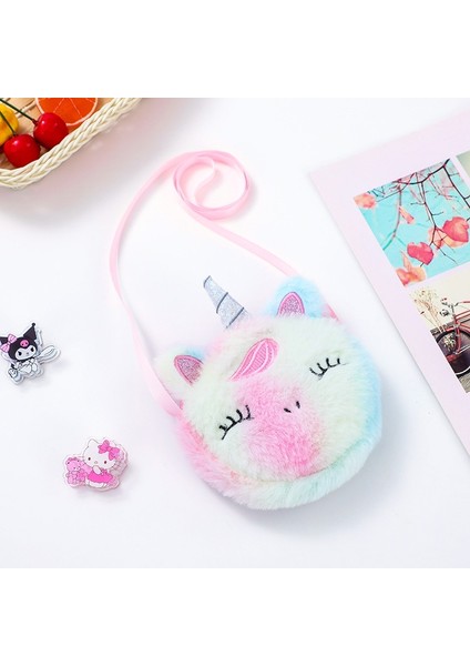 Çocuk Kız Omuzdan Askili Çanta Unicorn Hayvanlar Messenger Çanta Çocuklar Tuşları Bozuk Para Cüzdanı Sevimli Prenses Cüzdan Sevgililer Günü Hediyeleri (Yurt Dışından) fırsatları