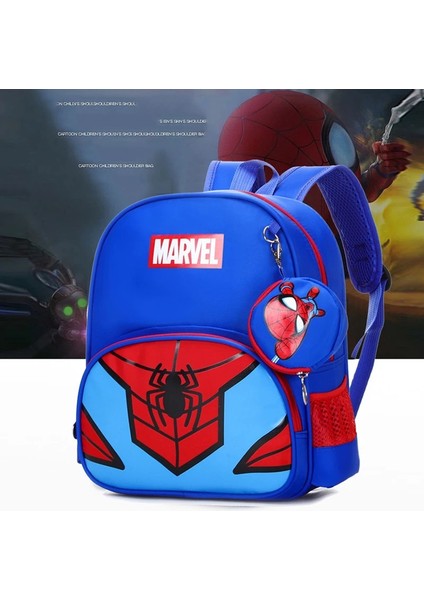 Marvel Çocuk Sırt Çantaları Çocuklar Için Marka Karikatür Örümcek Adam Erkek Omuz Çantaları Öğrenciler Lüks Moda Okul Çantaları Büyük Kapasiteli (Yurt Dışından)