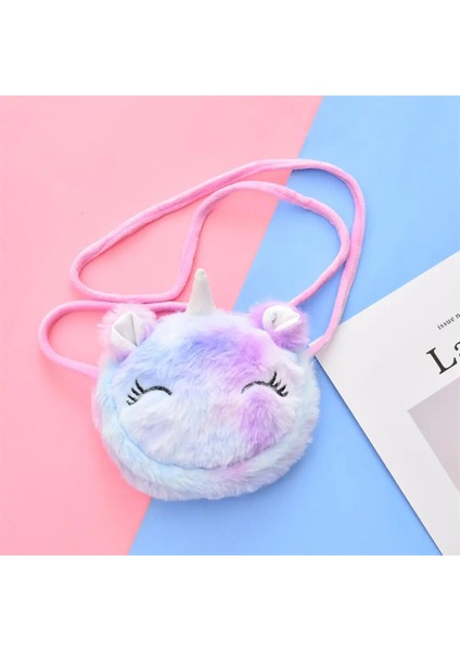 Çocuk Kız Omuzdan Askili Çanta Unicorn Hayvanlar Messenger Çanta Çocuklar Tuşları Bozuk Para Cüzdanı Sevimli Prenses Cüzdan Sevgililer Günü Hediyeleri (Yurt Dışından)
