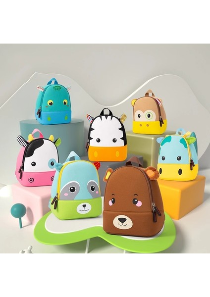 3D Karikatür Hayvan Çocuk Sırt Çantası Sevimli Ayı Maymun Inek Çocuk Çantaları Okul Çantası Anaokulu Erkek Kız Okul Çantaları Mini Sırt Çantası (Yurt Dışından) modelleri