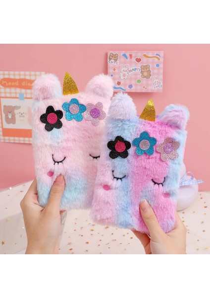 Yeni Çocuk Kız Omuzdan Askili Çanta Sevimli Unicorn Hayvanlar Askılı Çanta Çocuklar Tuşları Bozuk Para Cüzdanı Sevimli Prenses Mini Moda Peluş Cüzdan (Yurt Dışından)