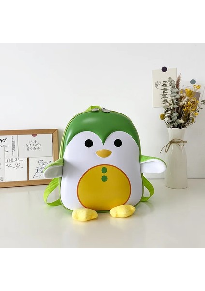 Sevimli Çocuk Çantaları Karikatür Penguen Pvc Naylon Sırt Çantası Anaokulu Erkek Kız Küçük Okul Çantaları Çocuklar Mini Sırt Çantası Okul Çantası (Yurt Dışından)