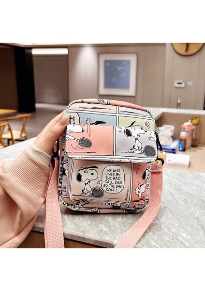 Snoopy Kız Erkek Omuz Askılı Çanta Cep Telefonu Çantası Sevimli 2023 Yeni Kadın Bozuk Para Cüzdanı Çocuk Çapraz Vücut Çanta (Yurt Dışından) fiyatları