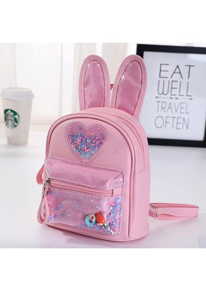 Yeni Çocuk Sırt Çantası Moda Payetler Sevimli Tavşan Mini Sırt Çantası Eğlence Giden Anaokulu Okul Çantası Kız (Yurt Dışından) indirimleri