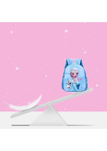 Disney Çocuklar Için Sırt Çantası Marka Dondurulmuş Karikatür Baskı Çocuklar Okul Çantaları Kızlar Sevimli Elsa Prenses Desen Omuz Paketleri (Yurt Dışından)