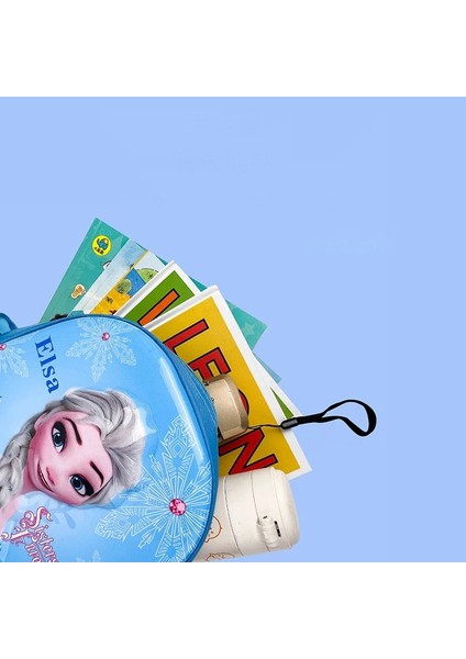 Disney Çocuklar Için Sırt Çantası Marka Dondurulmuş Karikatür Baskı Çocuklar Okul Çantaları Kızlar Sevimli Elsa Prenses Desen Omuz Paketleri (Yurt Dışından)