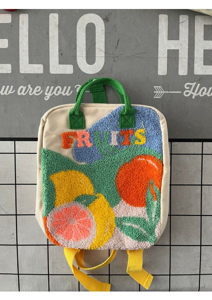 Rahat Moda Sırt Çantaları Çocuk Gezegen Süs Colorblock Iki Omuz Çantaları Bebek Kız Kontrast Renk Küçük Çanta (Yurt Dışından)
