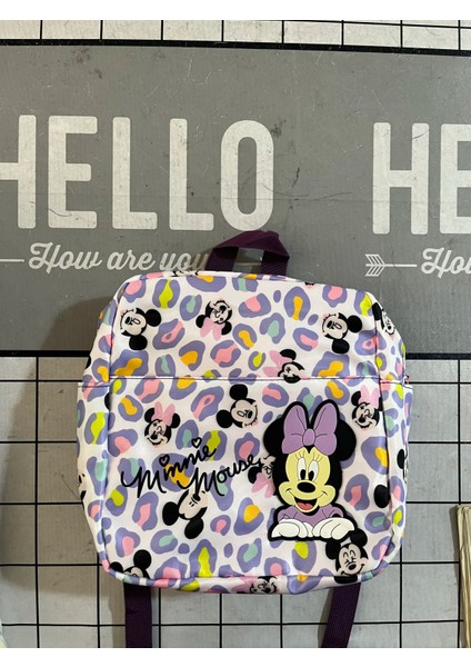 Yürümeye Başlayan Çocuk Renk Eşleştirme Sırt Çantaları Yepyeni Tasarım Renkli Giden Çantalar Çocuklar Mickey Mouse Baskı Fermuarlı Iki Omuz Çantası (Yurt Dışından) fırsatları