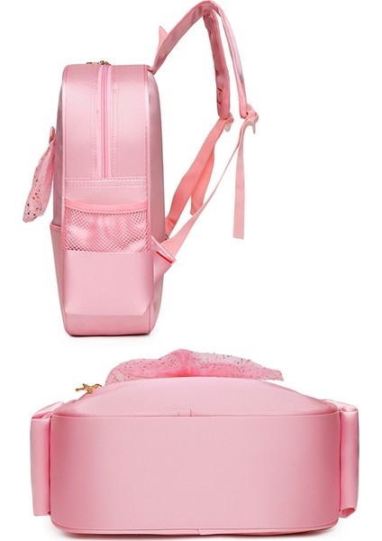 Net Kırmızı Dans Çantası Yeni Çocuk Çift Omuz Dans Sırt Çantası Bale Okul Çantası Kız Prenses Dans Çantası (Yurt Dışından) fırsatları