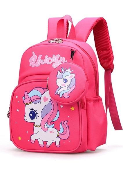 Karikatür Okul Sırt Çantası Öğrenci Için Unicorn Tavşan Baskı Okul Çantası Erkek Kız Anaokulu Bebek Çocuk Sırt Çantası ile Bozuk Para Cüzdanı (Yurt Dışından) fırsatları
