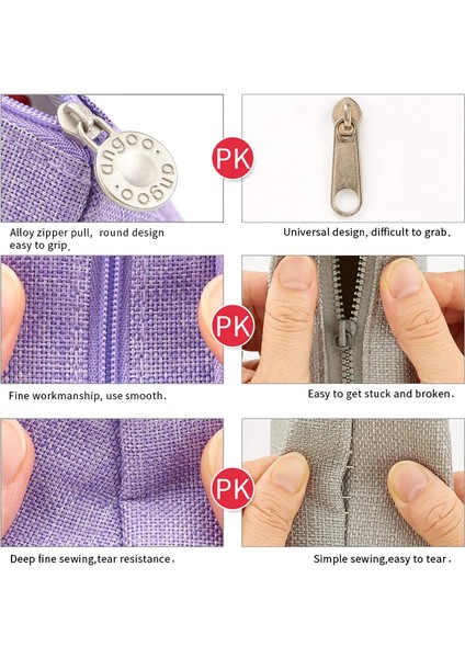 Büyük Kapasiteli Renkli Keten Depolama Kılıfı Işaretleyici Kalem Kalem Kutusu Çok Yuvalı Kırtasiye Çanta Tutucu Orta Lise Ofis Öğrenci Hediye Için Mor (Yurt Dışından) fiyatları