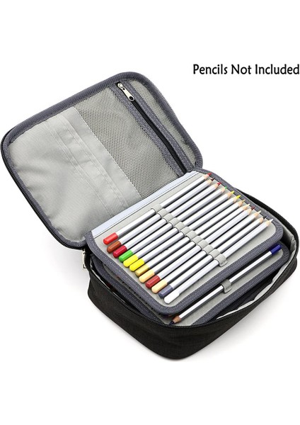 Yüksek Kapasiteli Fermuarlı Kalemler Kalem Kutusu - Çok Fonksiyonlu Kırtasiye Kalem Çantası 72 Yuvalı Renkli Kalem Kutusu 2 Çıkarılabilir Kollu Taşınabilir Kalem Çantaları (Mor) (Yurt Dışından) modelleri
