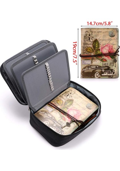 Yüksek Kapasiteli Fermuarlı Kalemler Kalem Kutusu - Çok Fonksiyonlu Kırtasiye Kalem Çantası 72 Yuvalı Renkli Kalem Kutusu 2 Çıkarılabilir Kollu Taşınabilir Kalem Çantaları (Mor) (Yurt Dışından) fırsatları