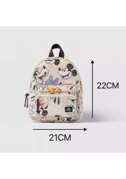 Yeni Stil Çocuk Çantası Kız Erkek Disney Marka Mickey Mouse Sırt Çantası Siyah Naylon Fermuar Iki Omuz Su Geçirmez Okul Çantası (Yurt Dışından) indirimleri