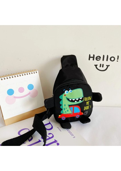 Sevimli Çocuk Çantası Karikatür Dinozor Çocuklar Okul Çantaları Anaokulu Okul Öncesi Açık Seyahat Sırt Çantası Erkek Kız Anti-Kayıp (Yurt Dışından)