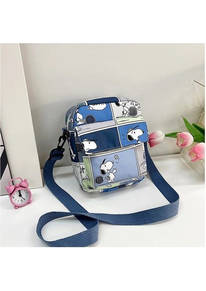 Snoopy Kız Erkek Omuz Askılı Çanta Cep Telefonu Çantası Sevimli 2023 Yeni Kadın Bozuk Para Cüzdanı Çocuk Çapraz Vücut Çanta (Yurt Dışından)