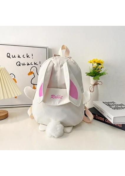 Moda Çocuk Okul Çantaları Bunny Taşınabilir Sırt Çantaları Çocuklar Seyahat Sırt Çantaları Sevimli Erkek ve Kız Okul Kitap Sırt Çantası Göğüs Çantası (Yurt Dışından)