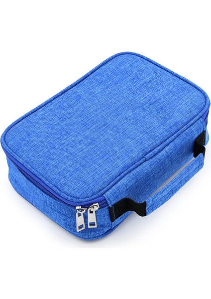 Yüksek Kapasiteli Fermuarlı Kalemler Kalem Kutusu - Çok Fonksiyonlu Kırtasiye Kalem Çantası 72 Yuvalı Renkli Kalem Kutusu 2 Çıkarılabilir Kollu Taşınabilir Kalem Çantaları (Mavi) (Yurt Dışından) fiyatları