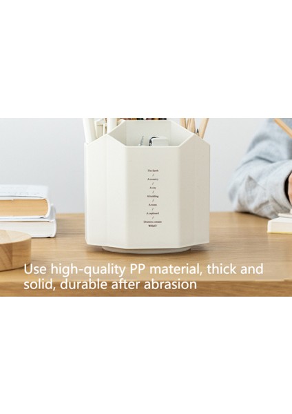 Kişiselleştirilmiş Yaratıcı Kalem Tutucu Dönen Çok Fonksiyonlu Büyük Kapasiteli Masaüstü Saklama Kutusu Öğrenci Ofis Kalem Tutucu (Yurt Dışından) modelleri