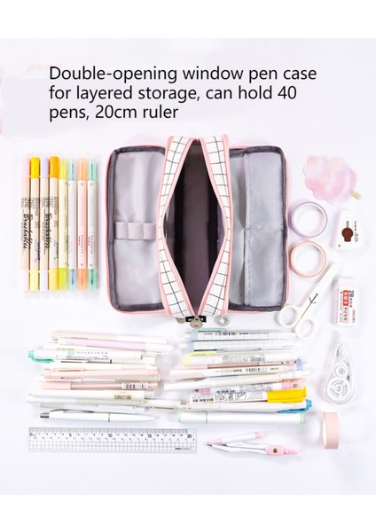 Büyük Kalem Kutusu Büyük Kapasiteli 3 Bölmeli Genç Erkek Kız Okul Öğrencileri Için Tuval Kalem Kılıfı (Yurt Dışından) modelleri