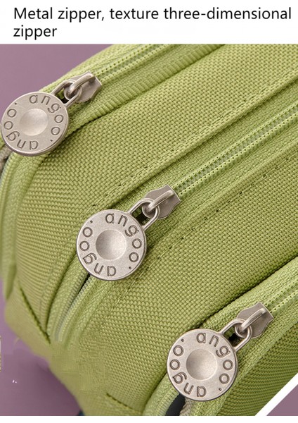 Büyük Kalem Kutusu Büyük Kapasiteli Kalem Çantası Büyük Depolama Kılıfı 3 Bölmeli Masa Düzenleyici Işaretleyici Kalem Kutusu Basit Kırtasiye Çantası Kalem Çantası (Yurt Dışından) modelleri