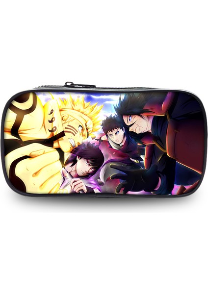 Naruto Büyük Kapasiteli Kalem Kutusu Kırtasiye Çantası Ilk ve Orta Okul Öğrencileri Desen Kalem Kutusu (Yurt Dışından)